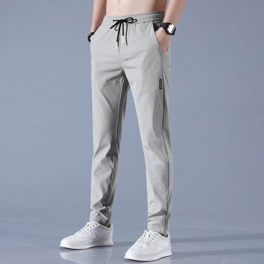 Ice Silk Men's Business Casual Pants - Lightweight, Breathable Summer Style - Buy Center US