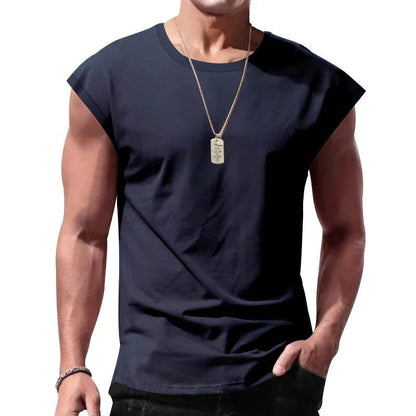 Men's Summer Sleeveless T-Shirt - Casual Sports Loose Fit Vest - Buy Center US