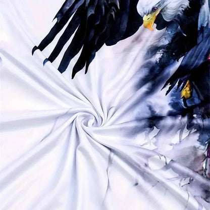 Retro Eagle 3D Print T-Shirt for Men - Casual Short Sleeve Tee - Buy Center US