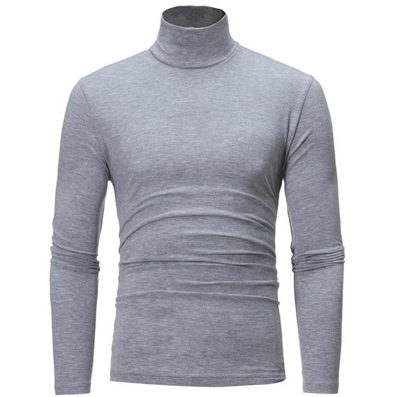 Men's Casual Slim Fit Turtleneck Pullover - Lightweight & Breathable Top - Buy Center US