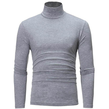 Men's Casual Slim Fit Turtleneck Pullover - Lightweight & Breathable Top - Buy Center US