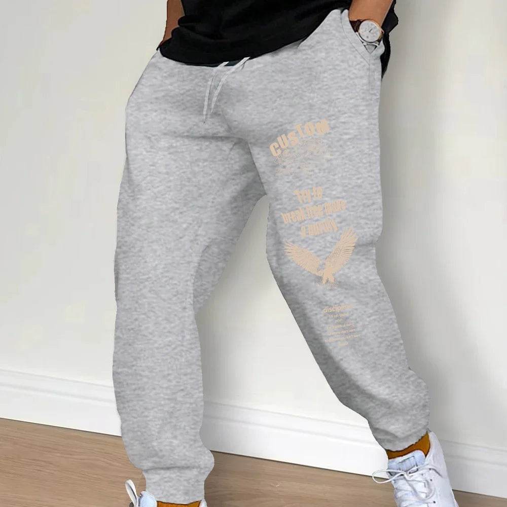 Autumn Men's Sweatpants - Lightweight Jogger Pants with Drawstring Closure - Buy Center US
