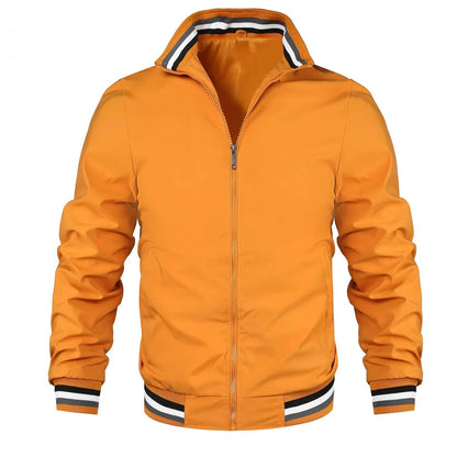 Casual Men's Windbreak Bomber Jacket - Lightweight Spring & Summer Wear - Buy Center US