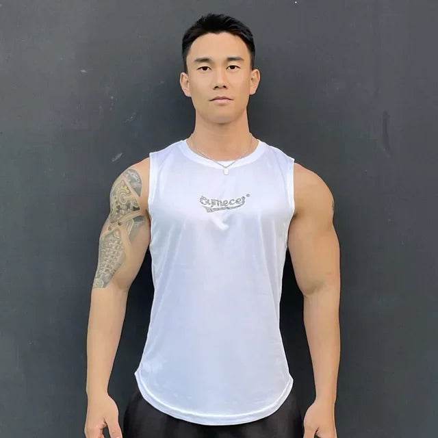 RUASPV Men's Summer Gym Vest - Sleeveless Quick-Drying Fitness Tank Top - Buy Center US
