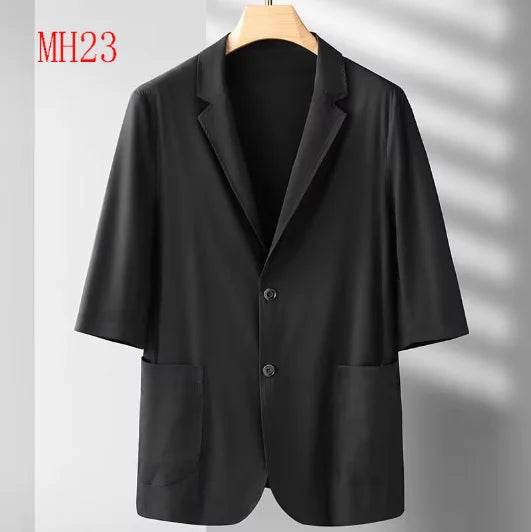 GPBD Men's Summer Casual Suit Top - Breathable Loose Fit, Solid Color - Buy Center US