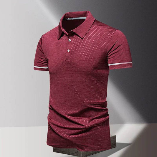 LANE JT Summer Polo Shirt - Fashionable Ice Silk Quick Dry, Short Sleeves - Buy Center US
