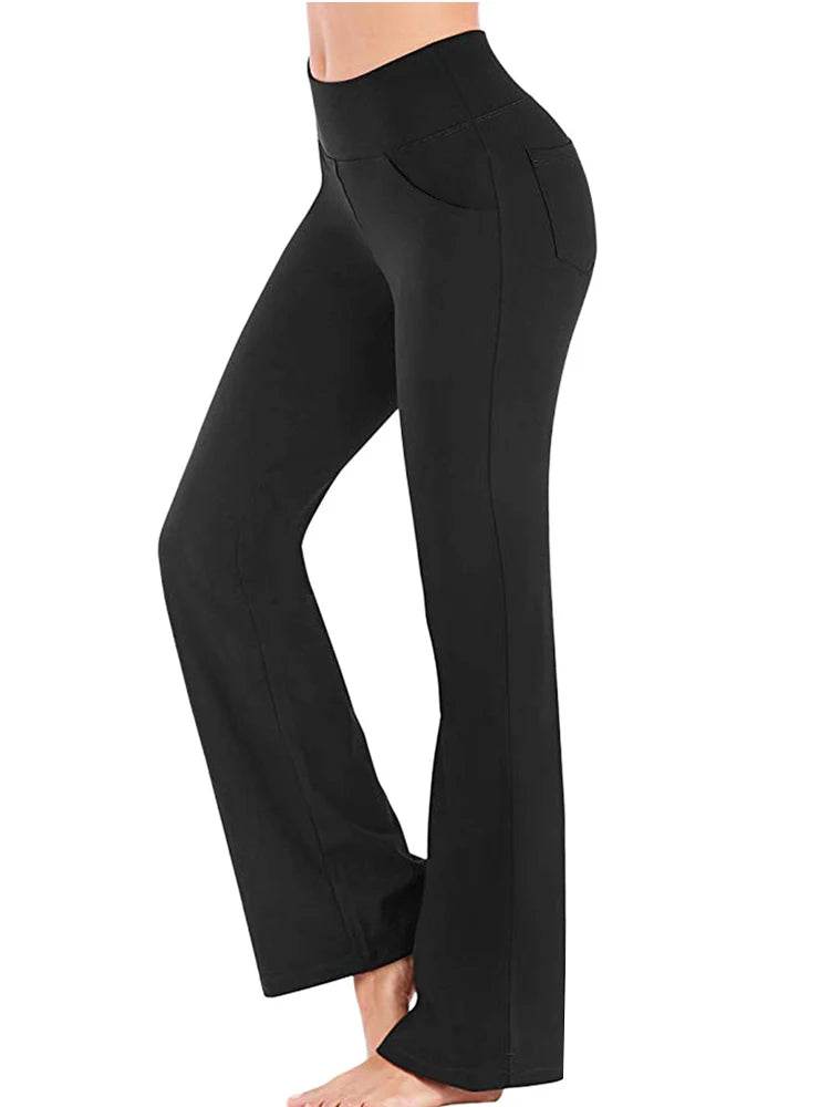 Allukasa High Waist Palazzo Pants - Elegant Slim Fit Trousers for Women - Buy Center US