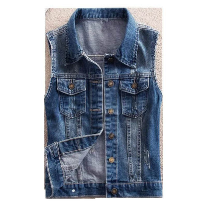 LDMSL Women's Sleeveless Denim Vest - Casual Spring Summer Top - Buy Center US