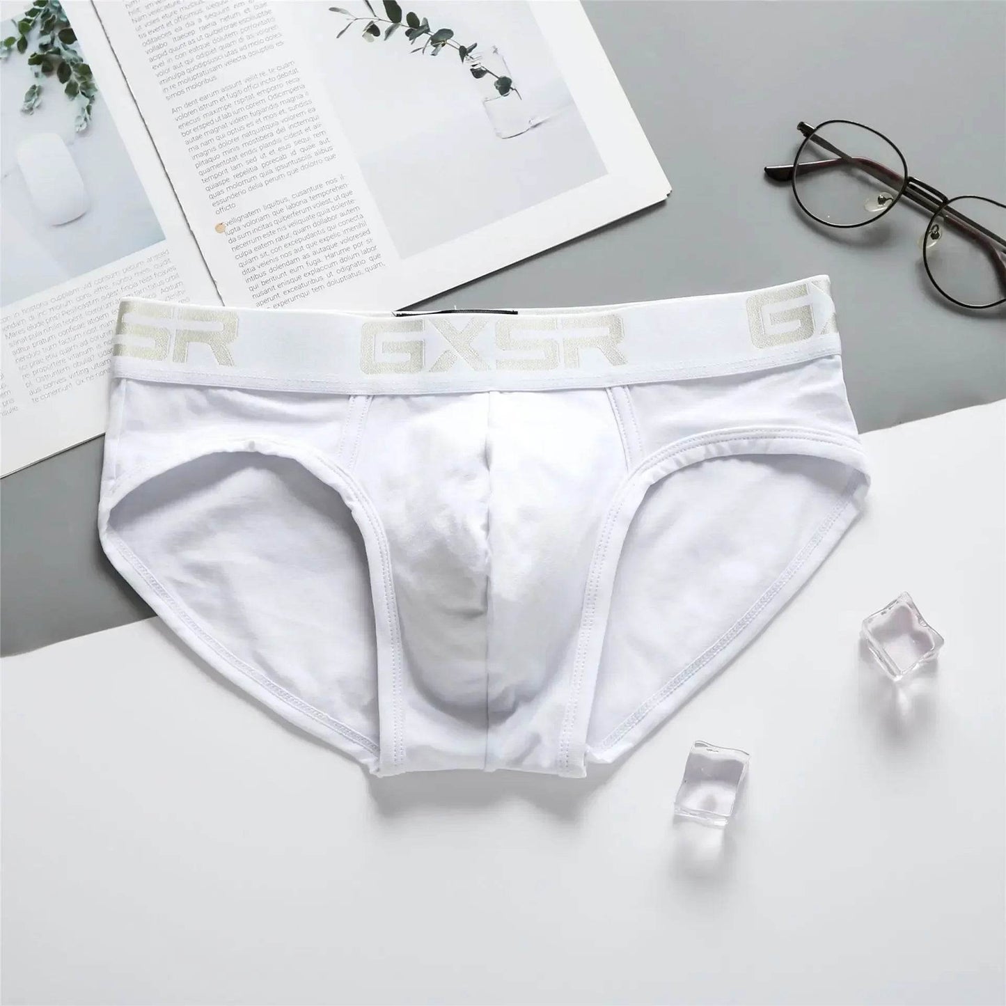 UXST Men's Cotton Underwear - Breathable Low Waist Briefs in Solid Color - Buy Center US