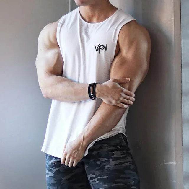RUASPV Men's Gym Fitness Tank Top - Quick-Drying Sleeveless Casual Vest - Buy Center US