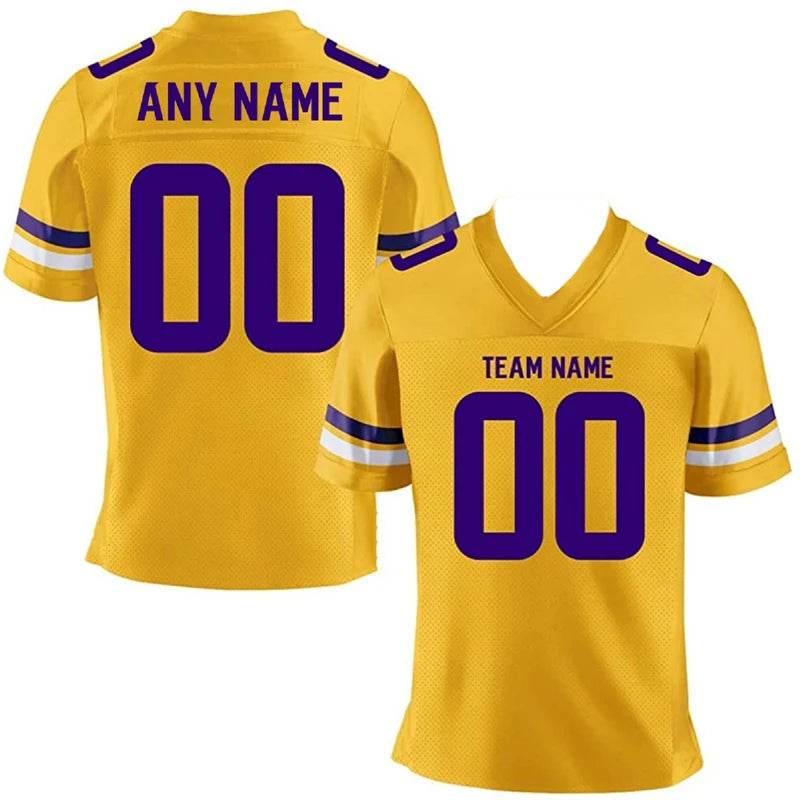 Personalized Rugby T-Shirt - Custom Team Name & Number - Men's V-Neck - Buy Center US