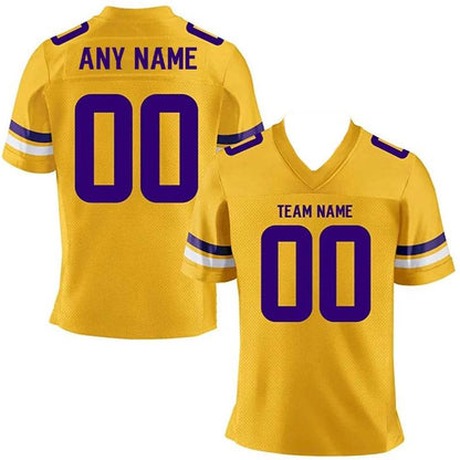 Personalized Rugby T-Shirt - Custom Team Name & Number - Men's V-Neck - Buy Center US