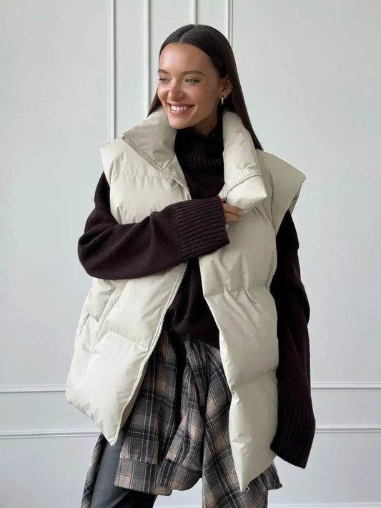 Wolfeel Women's Thicken Cotton Vest Jacket - Casual Winter Parka - Buy Center US