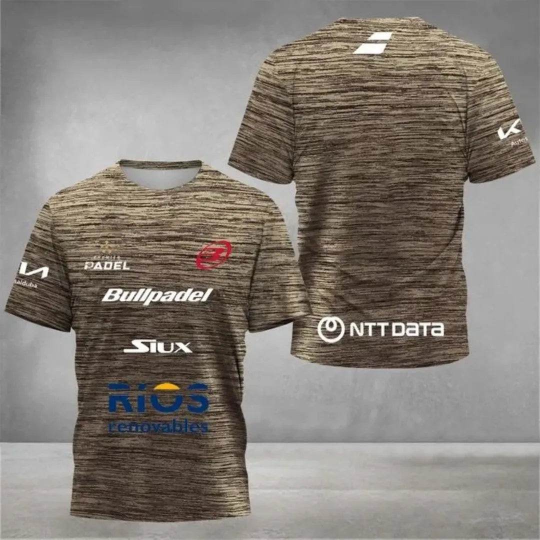 2025 Men's 3D Printed Tennis T-Shirt - Breathable, Quick Dry Design - Buy Center US