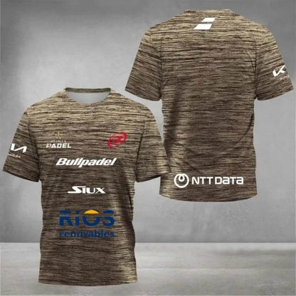 2025 Men's 3D Printed Tennis T-Shirt - Breathable, Quick Dry Design - Buy Center US