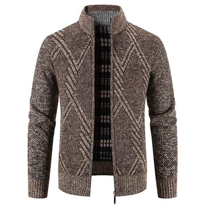 ENWEIGE Men's Fleece Sweater Coat - Warm Knit Zip Windbreaker Jacket - Buy Center US