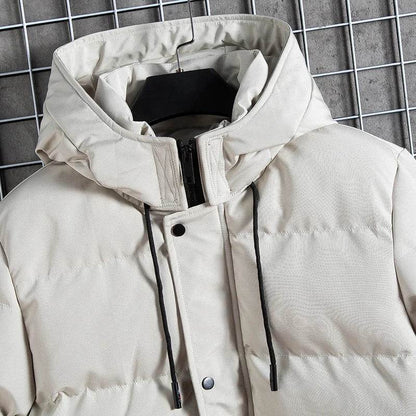 Men's Warm Hooded Parka Jacket - Waterproof, Casual Winter Outerwear - Buy Center US