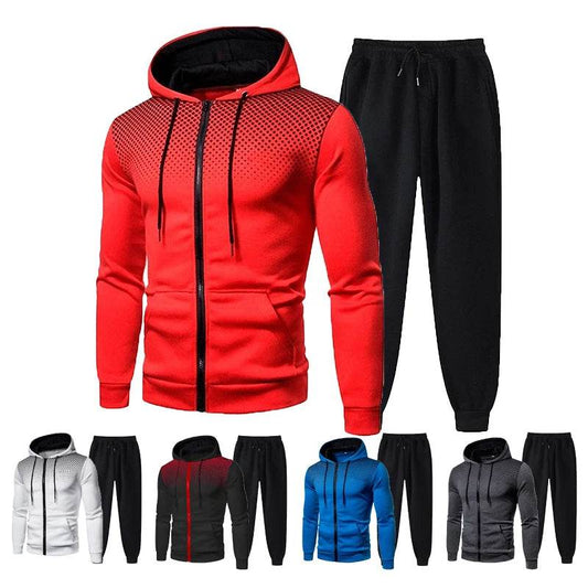 LETSNAGOU Men's Casual Zipper Fleece Sweater & Sports Hat Set - Buy Center US