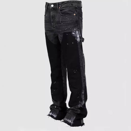 Vintage Ankle Length Washed Jeans for Men - Casual Streetwear Style - Buy Center US