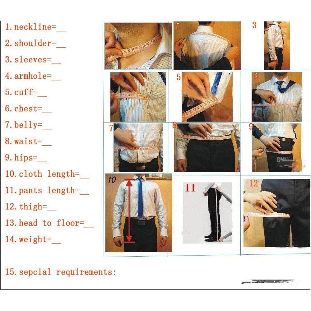 SILIWEYA Elegant Men's Slim Fit 3-Piece Suit - High Quality & Formal Wear - Buy Center US