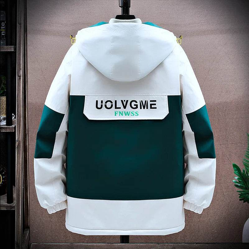 Trendy Hooded Jacket - Windproof Plush Insulation for Men’s Casual Style - Buy Center US