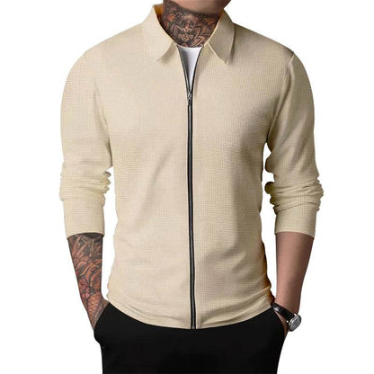 2024 Men's Casual Zipper Jacket - Spring & Autumn Long Sleeve Coat - Buy Center US