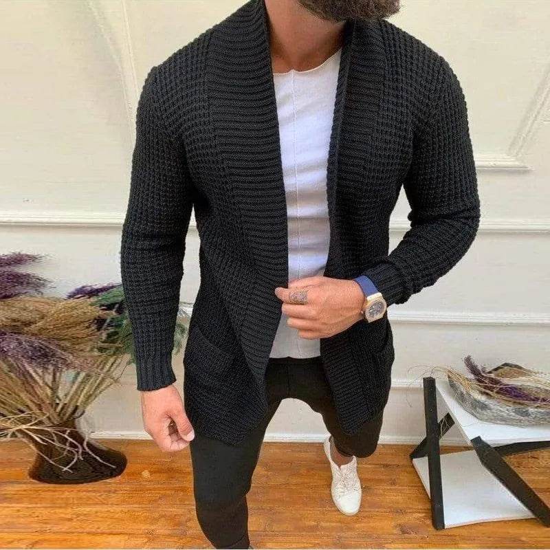 DOIYTTS Men's Casual Long Sleeve Knitted Sweater - Spring Outerwear - Buy Center US
