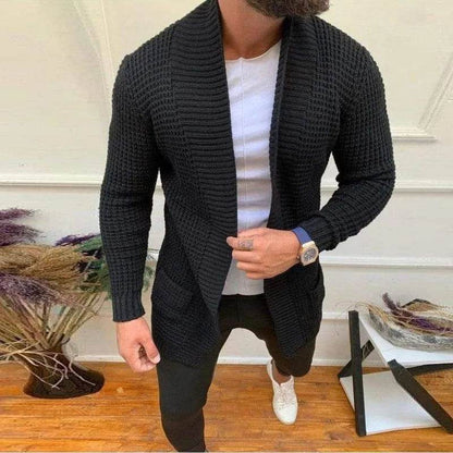 DOIYTTS Men's Casual Long Sleeve Knitted Sweater - Spring Outerwear - Buy Center US
