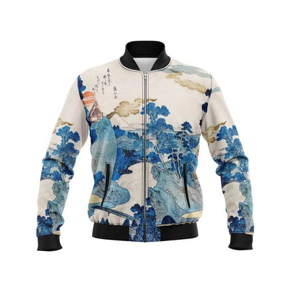 Japanese Style Graphic Bomber Jacket for Men - Casual Streetwear Autumn - Buy Center US