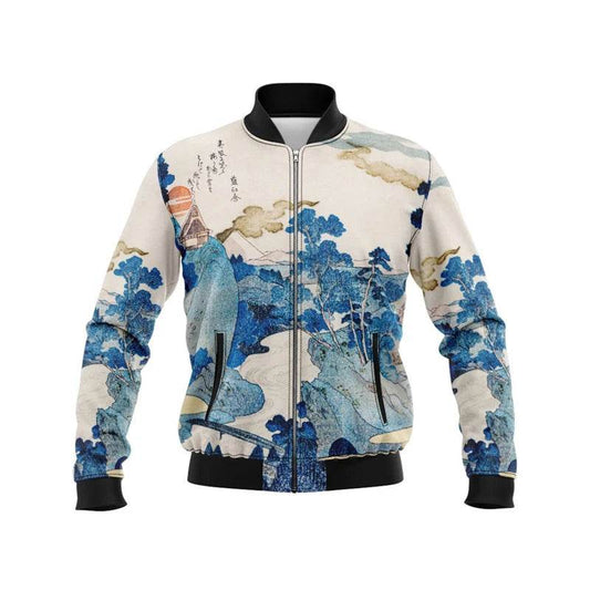 Japanese Style Graphic Bomber Jacket for Men - Casual Streetwear Autumn - Buy Center US
