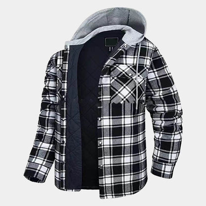 Men's Thickened Cotton Jacket - Casual Autumn Winter Hooded Coat - Buy Center US