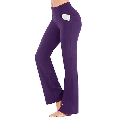 Allukasa High Waist Palazzo Pants - Elegant Slim Fit Trousers for Women - Buy Center US