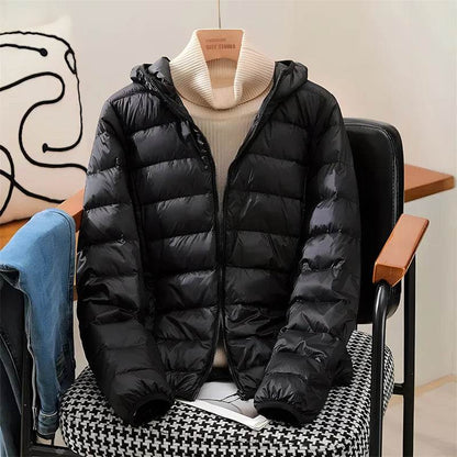 2024 Women's Hooded Puffer Jacket - Ultra Lightweight & Packable - Buy Center US
