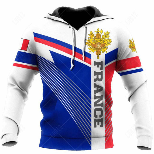 Men's 3D Print France Flag Hoodie - Casual Long Sleeve Autumn Wear - Buy Center US