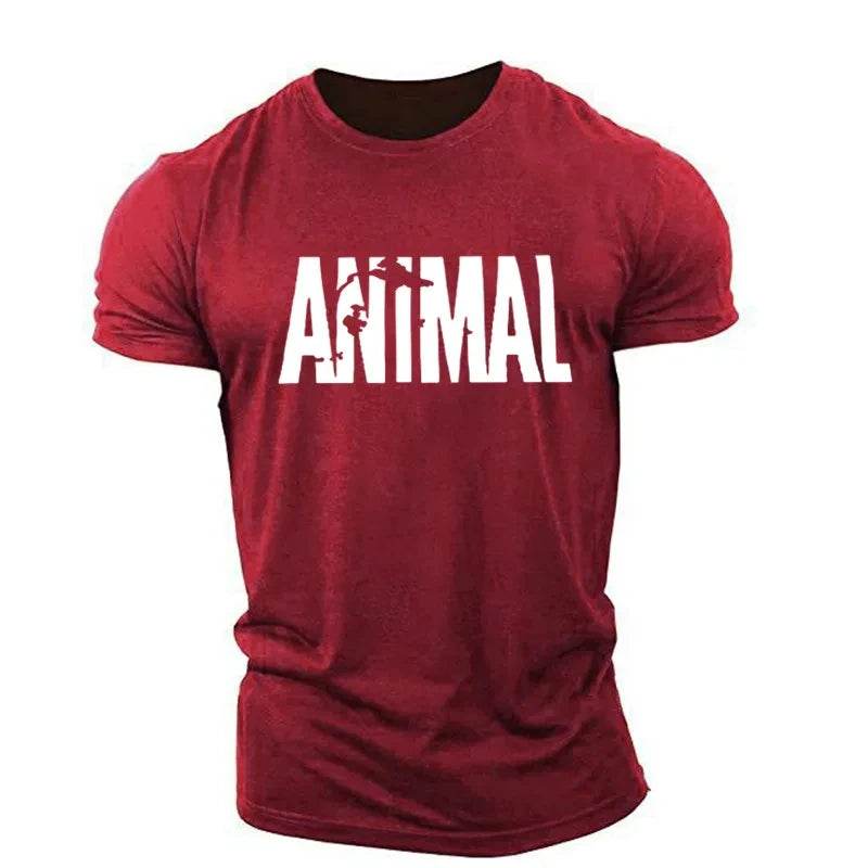 Animal Letter Graphic T-Shirt for Men and Women - Casual Oversized Style - Buy Center US