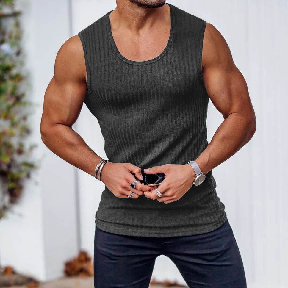 ENUKI Men's Breathable Gym Tank Top - Sleeveless Fitness Vest for Summer - Buy Center US