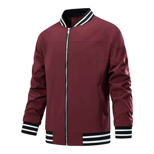 ZOMAXIUJEE Men's Waterproof Windproof Zipper Baseball Jacket - Casual Style - Buy Center US