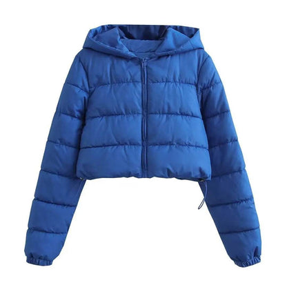 Women's Fall Winter Down Coat - Oversized Puffer Jacket, Zippered - Buy Center US
