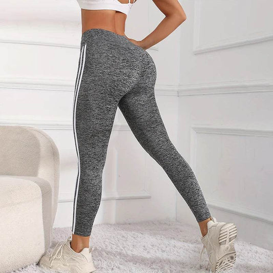 High Waist Multi-Color Yoga Leggings - Tummy Tightening, Four-Way Stretch - Buy Center US