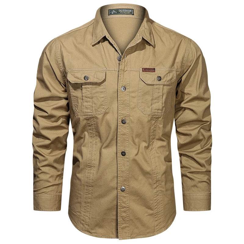 Men's Long Sleeve Casual Cotton Overshirt - Quality Spring Shirts 5XL - Buy Center US
