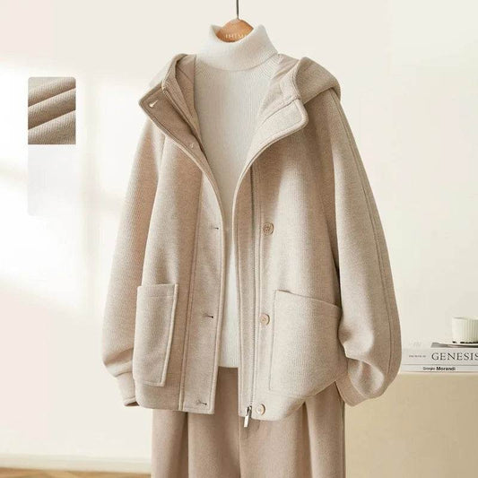 Elegant Women's Loose Parka Jacket - Chic Winter Office Coat - Buy Center US