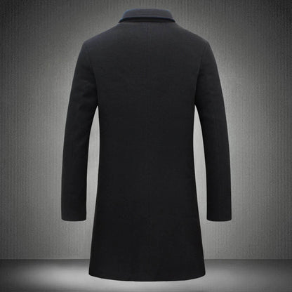 ZOMAXIUJEE Men’s Slim Fit Woolen Winter Jacket - Vintage Style Padded Coat - Buy Center US