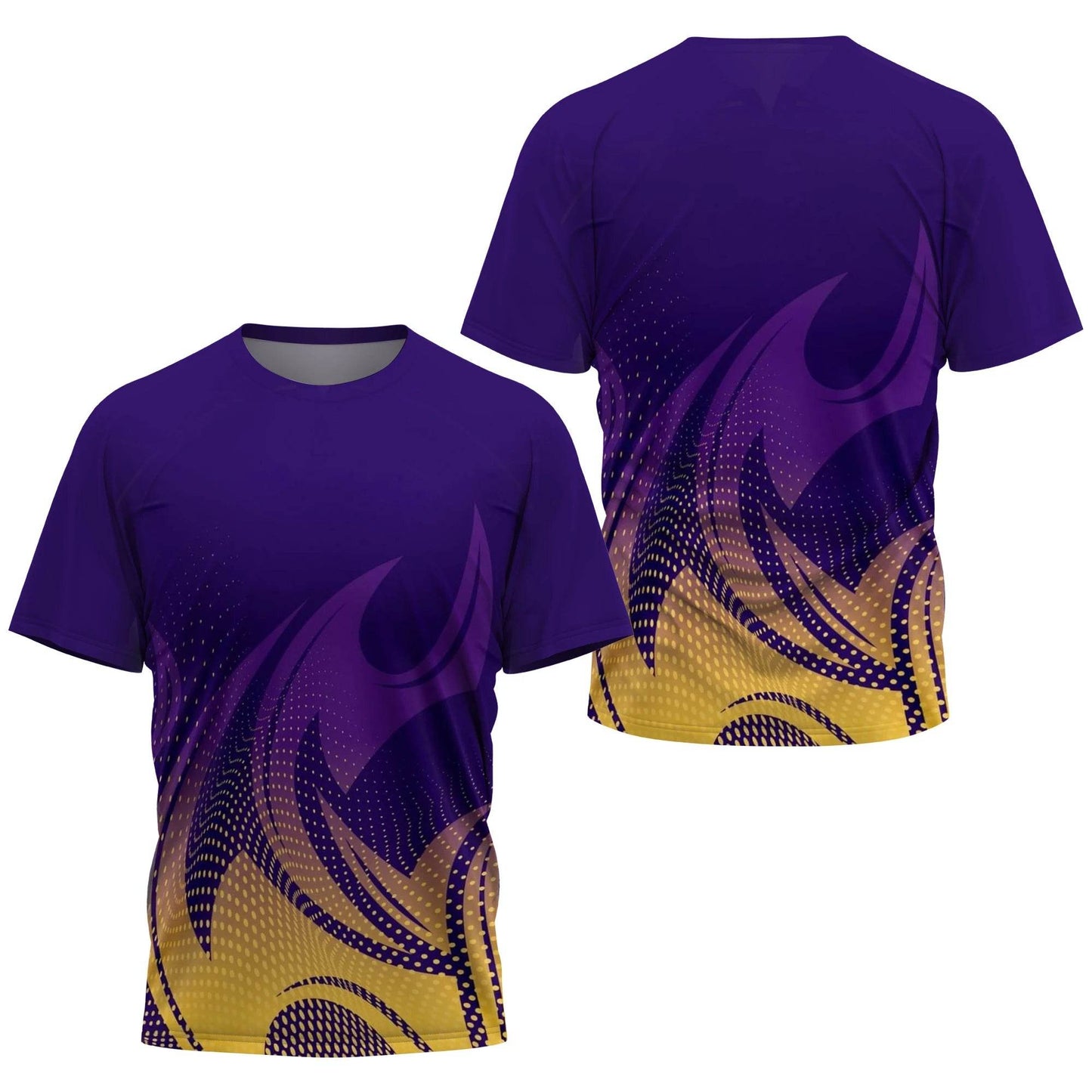 Men's Gradient Stripe T-Shirt - Lightweight Casual Sports Tee for Training - Buy Center US