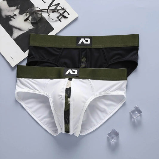 UXST Men's Milk Silk Low Waist Briefs - Comfortable 3D Fit for All Seasons - Buy Center US