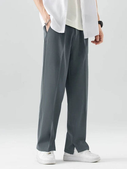 Anbican 2023 Summer Casual Pants for Men - Breathable Polyester Wide Leg - Buy Center US