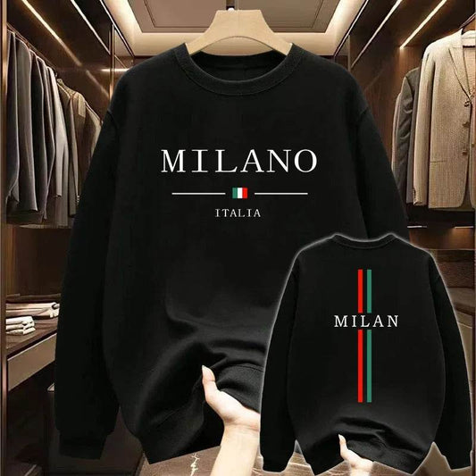 2025 Milan Urban Men's Sweatshirt - Casual O-Neck Pullover for All Seasons - Buy Center US