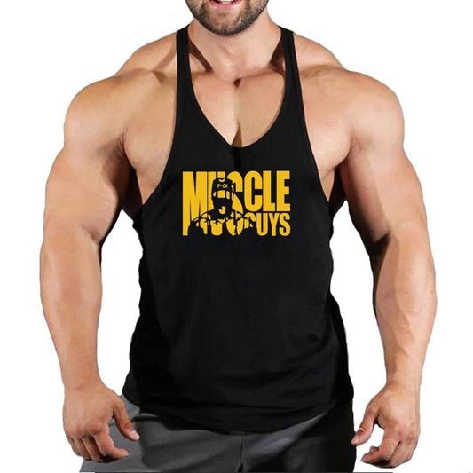 Muscle Guys Cotton Gym Tank Tops - Men's Sleeveless Bodybuilding Undershirt - Buy Center US