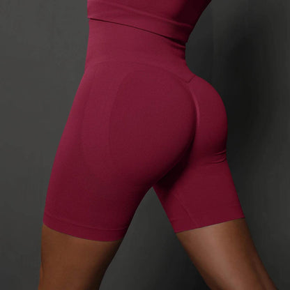 Hamidou High Waist Yoga Shorts for Women - Seamless Gym Fit - Buy Center US