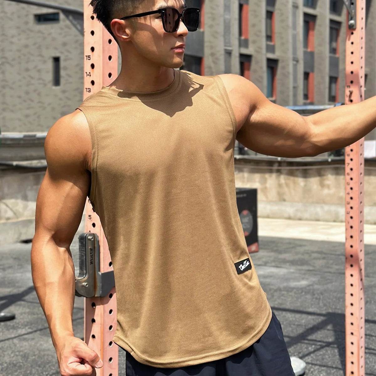 Men’s Breathable Gym Tank Top - Sleeveless Sports Vest for Fitness - Buy Center US