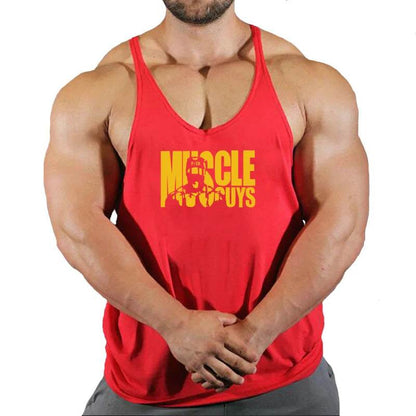 Muscle Guys Cotton Gym Tank Tops - Men's Sleeveless Bodybuilding Undershirt - Buy Center US